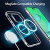 Coque - E.F.CONNECTION - pour iPhone 14 Pro Max - Anneau Magnétique - Transparent - 2 Verres Trempés