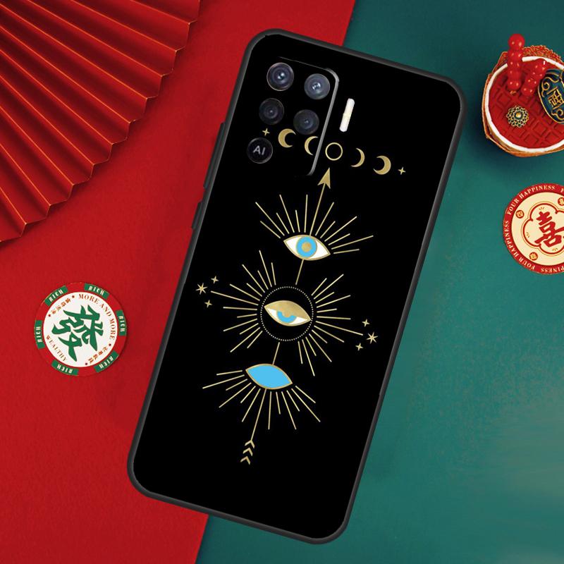 Чехол-амулет с глазом Фатимы для Oppo A76 A16 A96 A17 A60 A40 A80 A98 A58 A78 A18 A38 A57 A74 A54 A94 A15 A5 A6 Pro