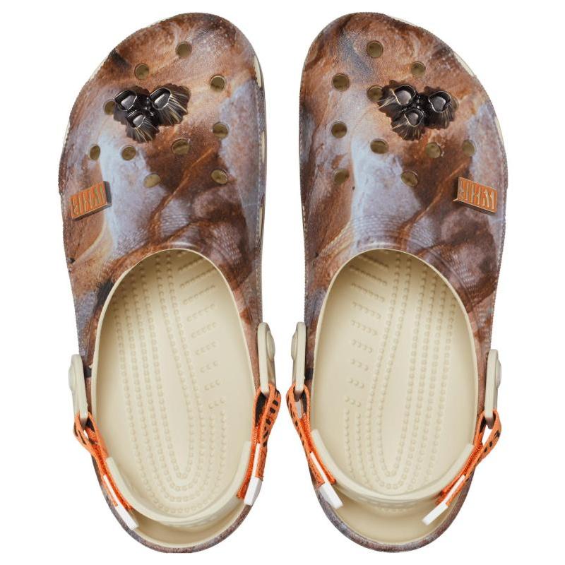 WHR x Crocs Classic Clog EVA Износостойкие Нескользящие Спортивные Сандалии, Унисекс Коричневые, Фиолетовые и Оранжевые