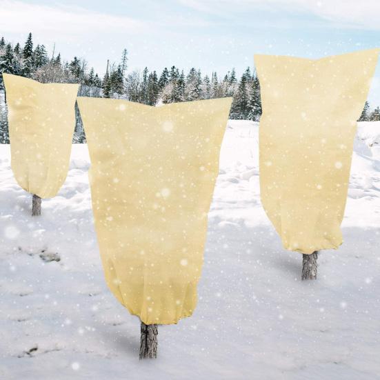 Plant Covers Freeze Protection with Zipper Drawstring Easy Install Remove Protects Trees Plant Frost Cover