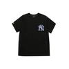 MLB Футболки New York Yankees Унисекс Черный Круглый Вырез Умеренный Прямой Крой 31TSN2131-50L