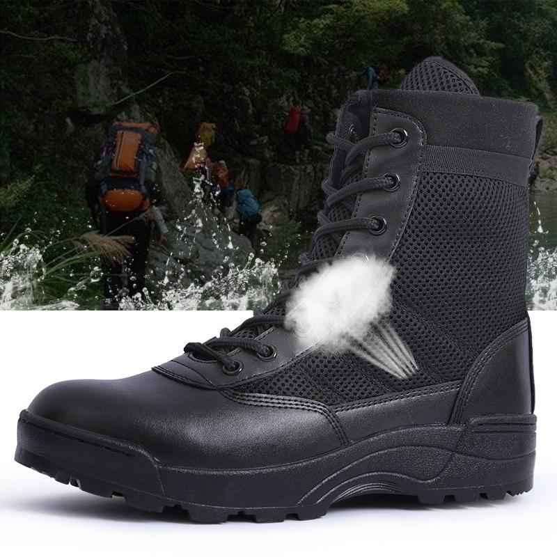 Outdoor Military Enthusiasts Men's Boots Combat Boots Military Enthusiasts Outdoor Hiking Shoes High-top Men's and Women's Tactical Boots