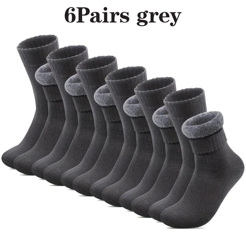 Мужские осенние и зимние супер толстые плюшевые носки 1/2/4/6/8/10/15/20 пар повседневных теплых и морозостойких носков средней длины для активного отдыха
