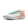 Li Ning BadFive 4.5 Cushioning Slip Resistant Abrasion Resistant Low top Basketball Shoes Men's White Orange ABFU049-5
