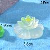 5 шт. мультяшные креативные фигурки цветов лотоса, светящиеся фигурки, украшения, сделай сам, ландшафт, украшения для дома, аксессуары, подарки