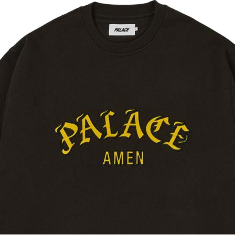Palace Черные топы унисекс Saints Crew P26CS009