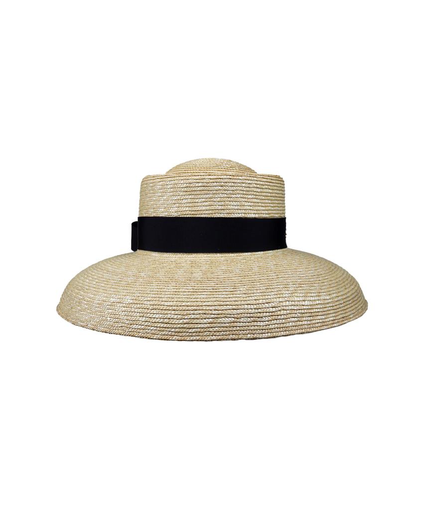 Kaliseumontapone Jane Ribbon Raffia Cloche Hat