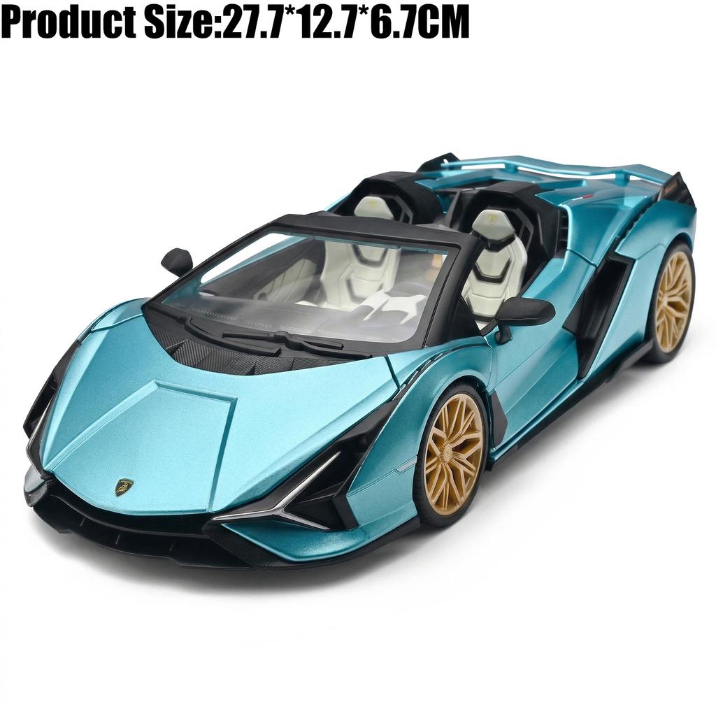 1:18 Lamborghini Sián Roadster Суперкар Металлический Литой Модель Автомобиля Домашние Модные Игрушки и Настольный Декоративный Элемент Подарки на День Рождения