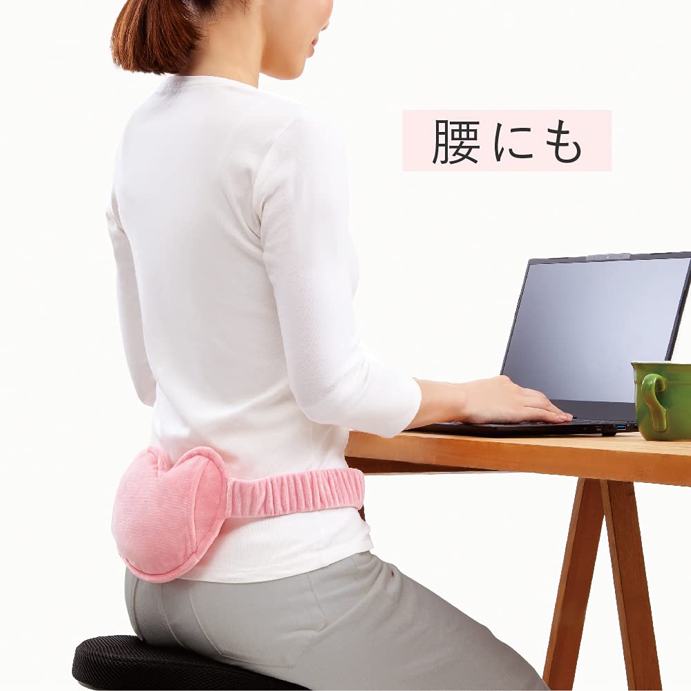 Alphax Shiatsu Cushion, Relaxation Care, for Stomach, Pink