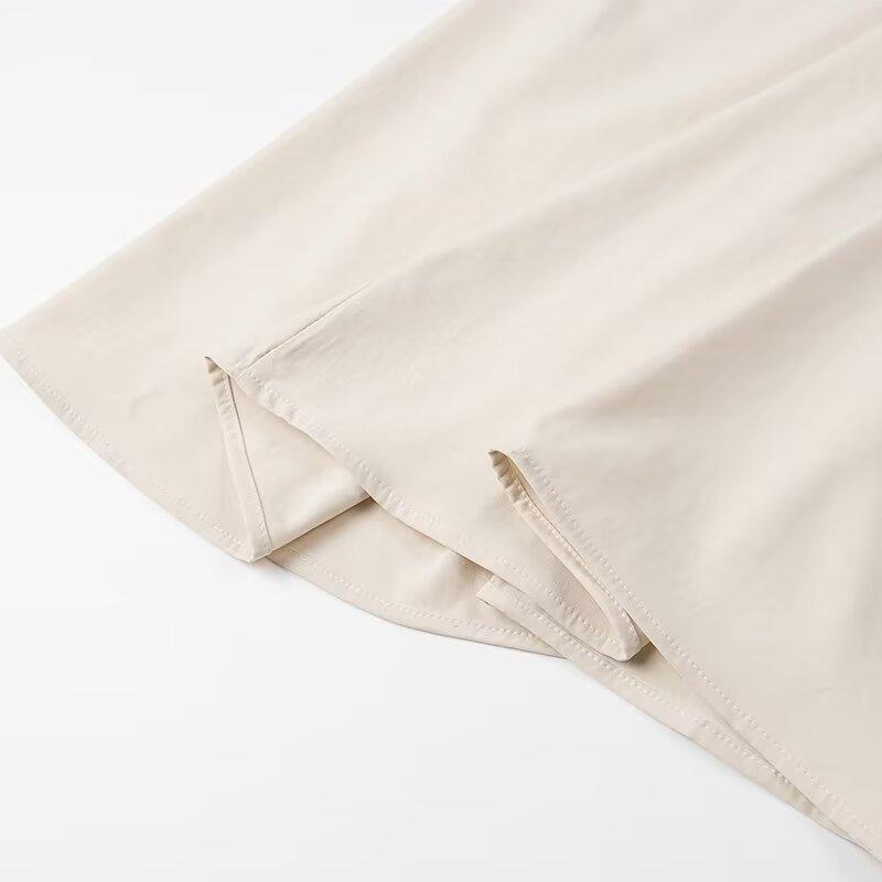 Модное хлопковое платье-бретелька контрастного цвета, весенне-летнее женское простое свободное вентилируемое платье для отдыха с большим подолом