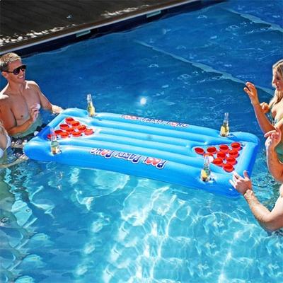 Beer Pong pool game - Надувной матрас для игры с алкоголем в бассейне