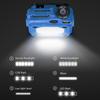 LED COB Keychain Light Dual Light Source Mini Small Flashlights USB Type-C Charging 6 Modes IPX4 for Hiking Camping