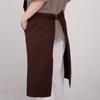 Seven Uniform ET3408-9 Черный Фартук нагрудный одного размера, Антибактериальный, Устойчивый к запахам, Водоотталкивающий и Маслоотталкивающий