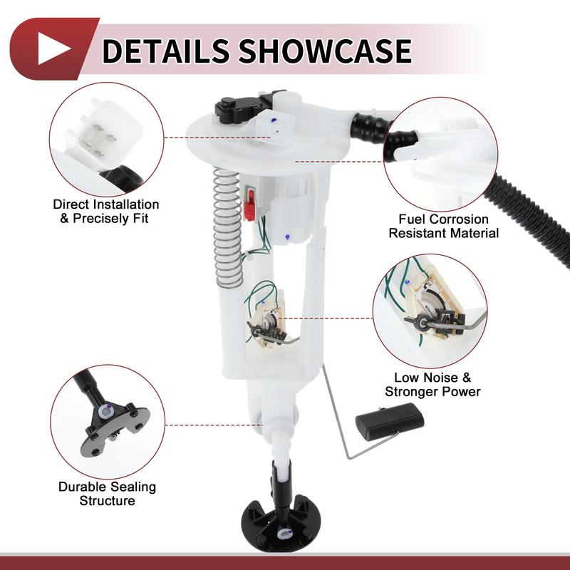 X Autohaux Electric Fuel Pump Assembly for Chevy Corvette 2009-2013 Right Side 6.2L 7.0L Fuel Filter Pump Module Inlet Strainer