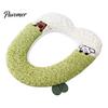 Warm Washable Commode Mat Soft Plush Toilet Seat Cover, Cartoon Warmer Pad with Zipper Closure, Thickened Decorative Bathroom Accessories Cushion for