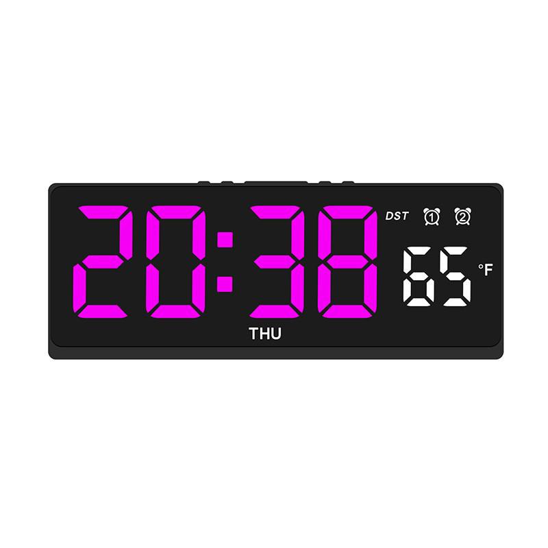 Multialarm Modern Led Desk Clock With Temperature Display For Office Or Bedroom Use