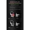 QKZ AKX Original IEM Monitor Level Headphone Transparent In-Ear Проводные наушники с микрофоном HiFi Bass Stereo Music Earphone AUX 3.5MM