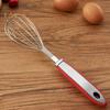 12 Inch Stainless Steel Egg Whisk Anti Slip Rubber Handle Handheld Manual Egg Mixer Stirrer Beater Kitchen Baking Cooking Tool