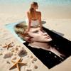 French legendary rock singer and actor Johnny Hallyday towel outdoor camping vacation swimming beach towel outdoor absorbent bath towel Y3