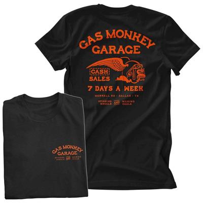 Официально лицензированная мужская футболка Gas Monkey Garage Cash Monkey