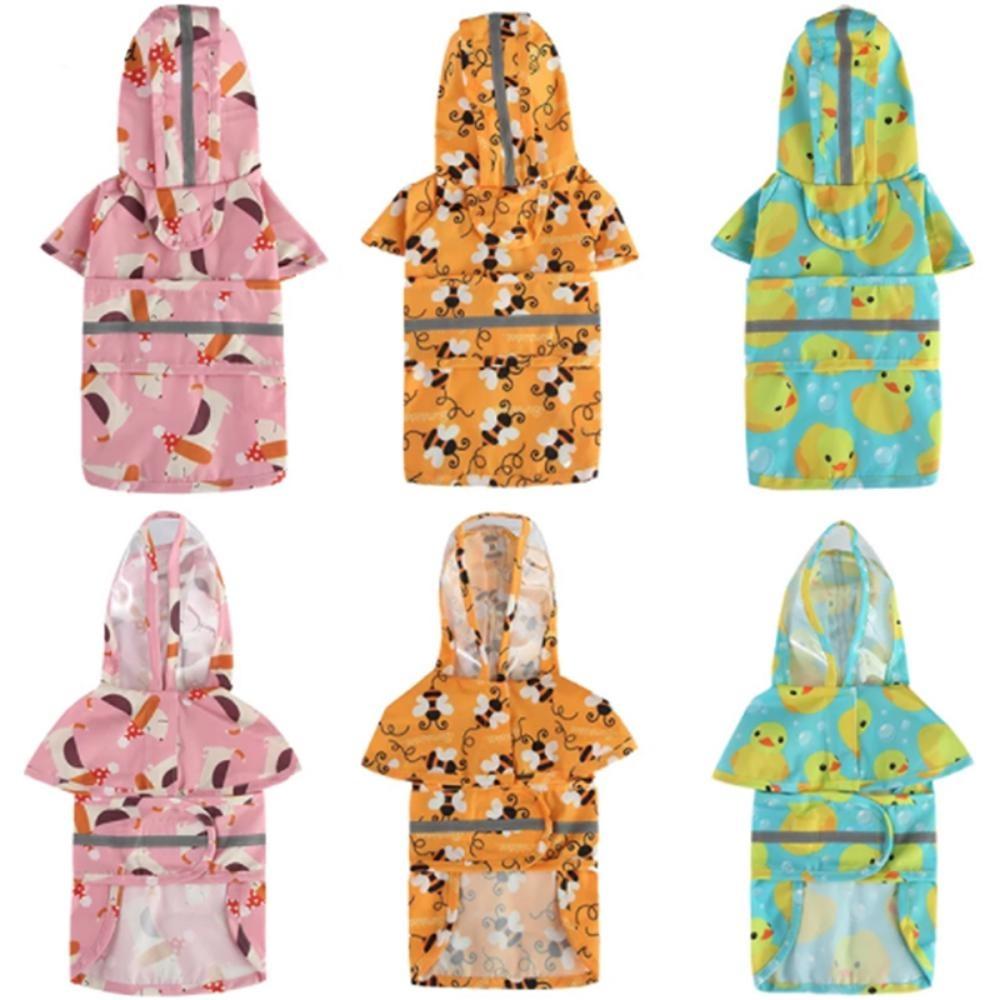 Waterproof Pet Dog Raincoat Jumpsuit Reflective Rain Coat Sunscreen Outdoor Clothes Jacket for Large Small Dog Puppy