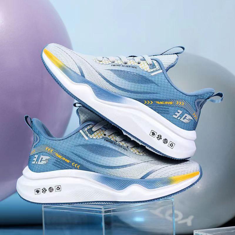 2024 Trendy and Fashionable Men's Versatile Casual Sports Shoes Fashionable Soft Sole Running Shoes Shallow Lace Up Men's Shoes