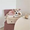Cotton Stroller Organizer Bags Multifunctional Reusable Portable Diaper Storage Bag With Adjustable Strap for Baby Bottles