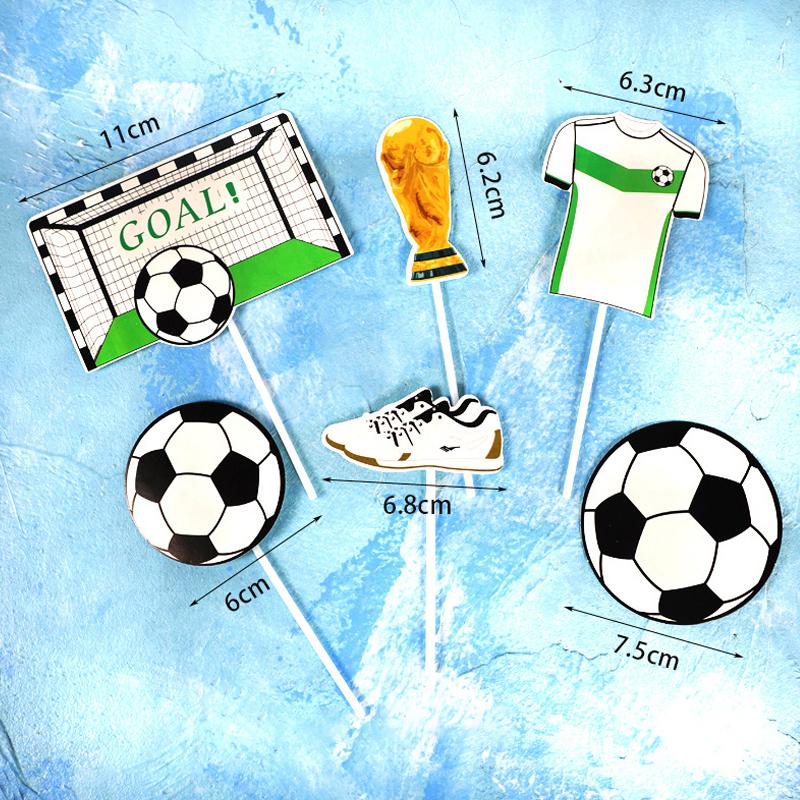 Футбольный торт Топпер Знак С днем рождения Футболист Декорации для торта Футбольная вечеринка Украшения для мужчин и мальчиков на день рождения
