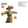 Creative Thanksgiving Gift Scarecrow Window Stickers with Realistic Maple Leaf, Pastoral Decals, Waterproof Durable Film PVC Static Clings for
