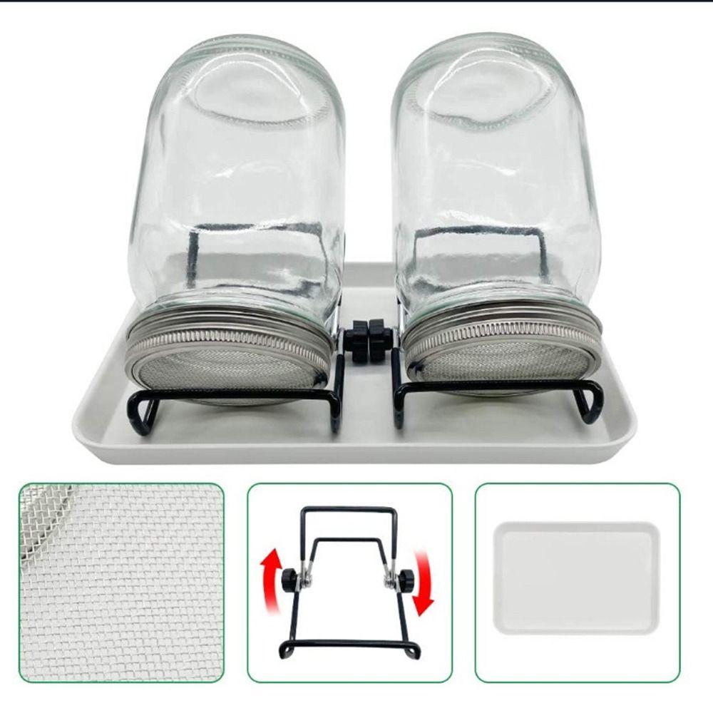 Кухонный проращиватель семян с широким горлом, 16/32 унции, банки Мейсона для проращивания с сетчатыми крышками