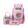 New Rhythm Box Sprunki Music Game Schoolbag Backpack Pencil Case Three-piece Set Student Heat Transfer Backpack D
