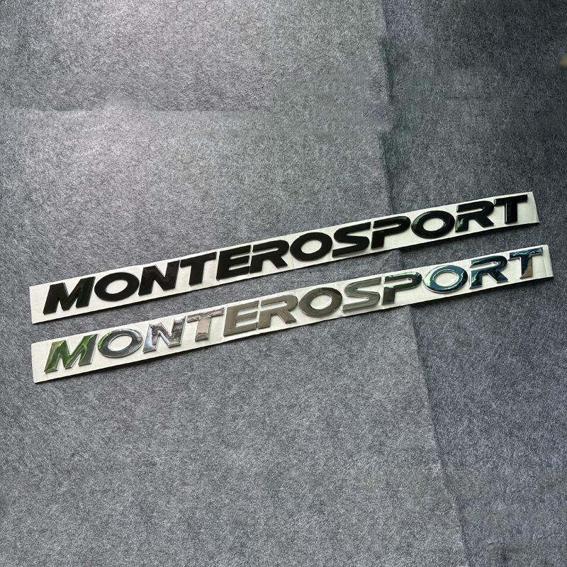 Наклейка с логотипом MONTERO SPORT на капот, эмблема, наклейки на автомобиль для Mitsubishi Montero, 3D логотип, передняя головная часть, задний багажник, наклейки для рестайлинга, аксессуары