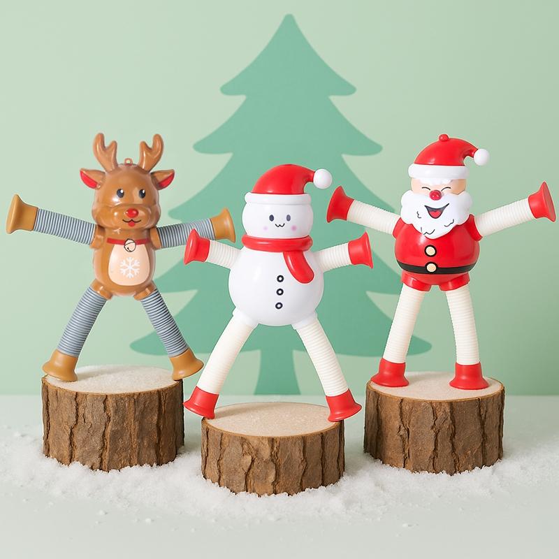 Подвесное украшение на елку Телескопический лось Снеговик Дед Мороз Рождественские украшения 2025 Настольное украшение Рождественский домашний декор