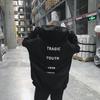 Толстовка с капюшоном и надписью на молнии для женщин