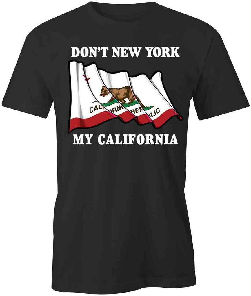 DON'T NEW YORK MY CALIFORNIA TShirt Tee Short-Sleeved Cotton CLOTHING S1BCA611