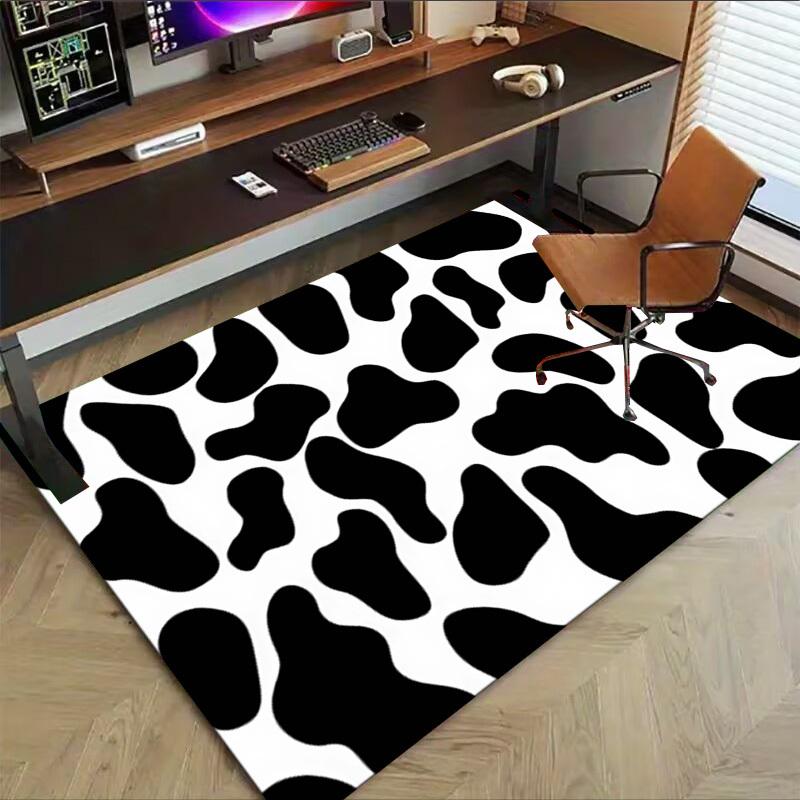 1 шт. коровья расцветка, Очень большой нескользящий коврик для пола, Офис, семья, спальня, Студия, Большой ковер, Ковры для помещений, Яркие цвета