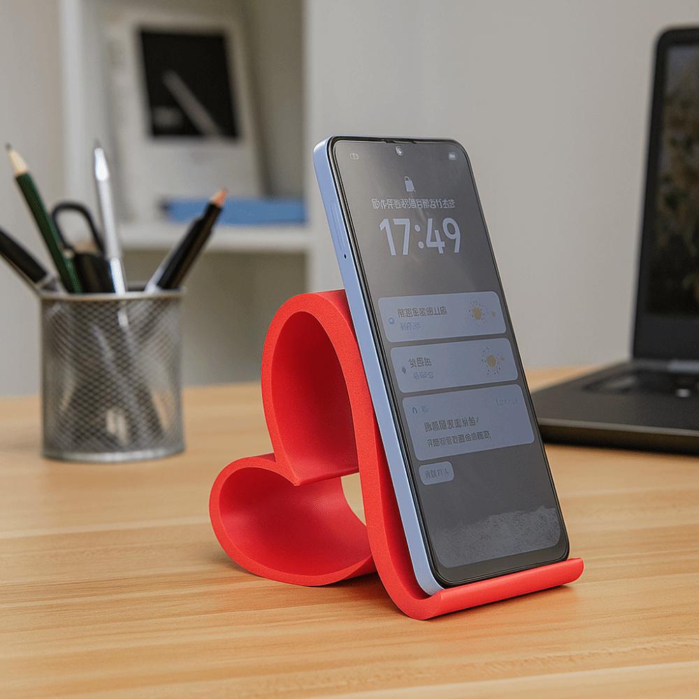 Anti-slip Love Mobile Phone Holder PLA Girl Desk Lazy Bracket Desk Tablet Phone