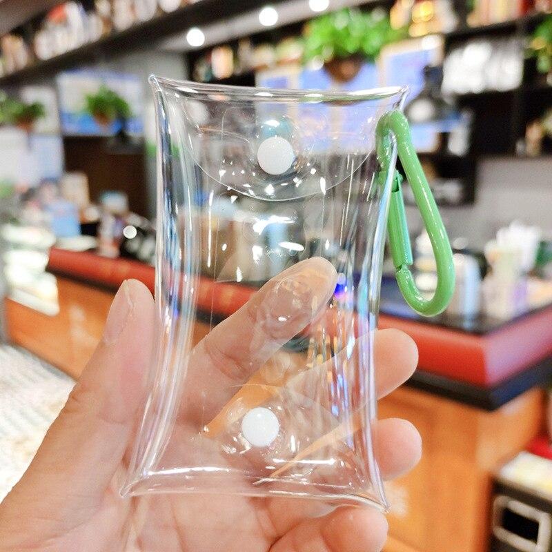 Small Transparent Coin Purse PVC Clear Mini Female Purses Women Kids Girls Key Lipstick Earphone Coin Storage Bags Wallet Pouch CLE