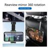 Universal Car Phone Holder Multifunctional 360 Degree Rotatable  Rearview Mirror Seat Hanging Auto Phone Bracket Mount Holder