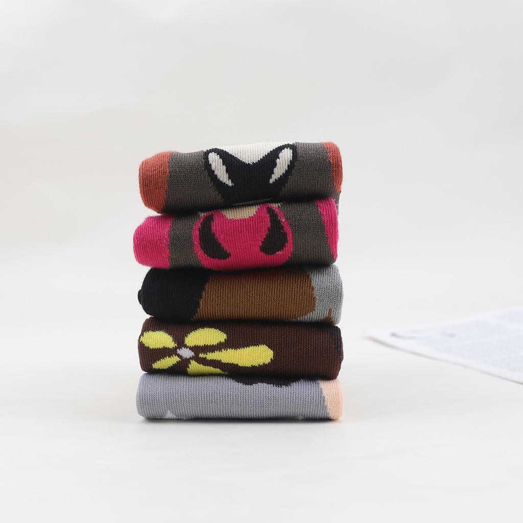 Женские носки до середины икры, осенне-зимний стиль, модные и персонализированные комичные носки до середины икры с рисунком пони, носки уличной моды