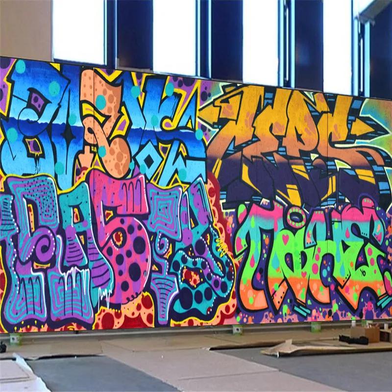 Modern Beautiful Street Art Graffiti Wall Paper 3d Music Club Bar Restaurant Mural Wallpaper