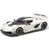 Koenigsegg Scale Alloy Diecast Car Sports Car Toy Toy and Gift 1/24 Pull-Back Model, Model, Car, Kids' Car, Boys' Girls' (White)