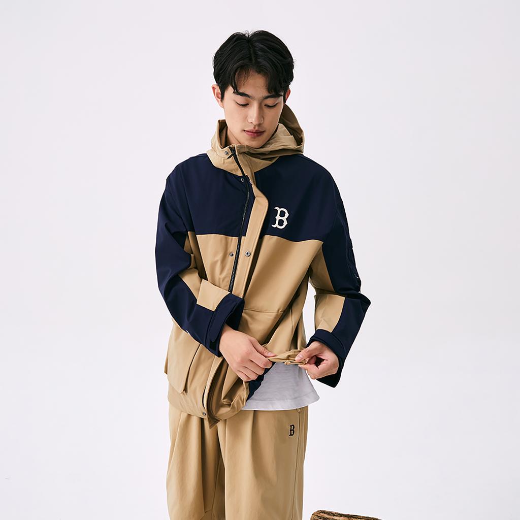 Новая базовая коллекция MLB Базовая куртка Boston Red Sox SS25 Пальто Унисекс Морской синий/Хаки 3AWJB0551-43BGP