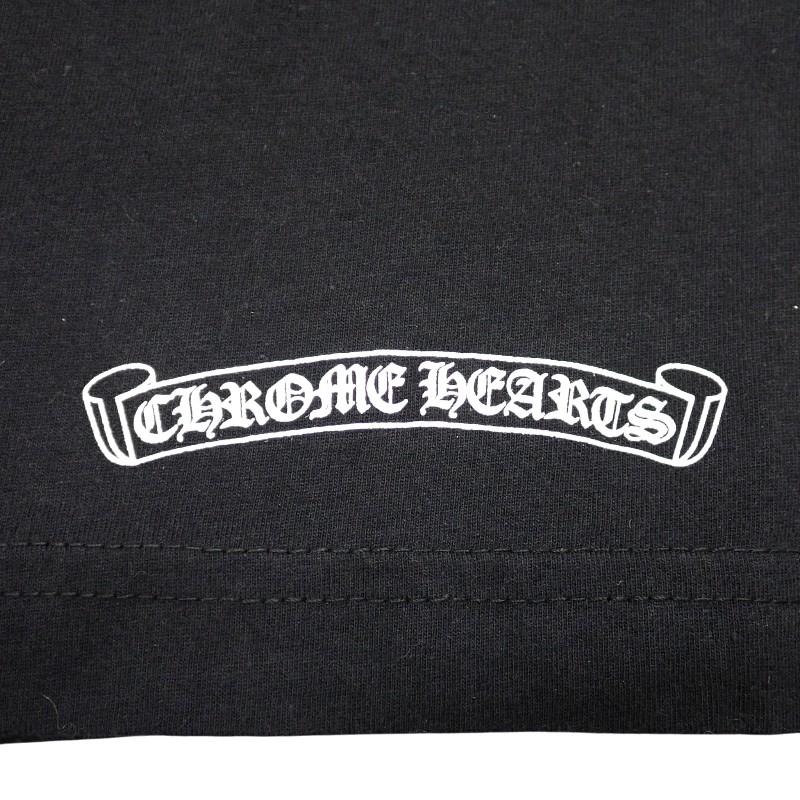 CHROME HEARTS 2212-304-0794-0990 M Short sleeve T-shirt black cotton mens