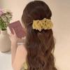 Versatile Summer Mesh Hair Clip: Large Pleated Back-of-Head Hairpin for Women