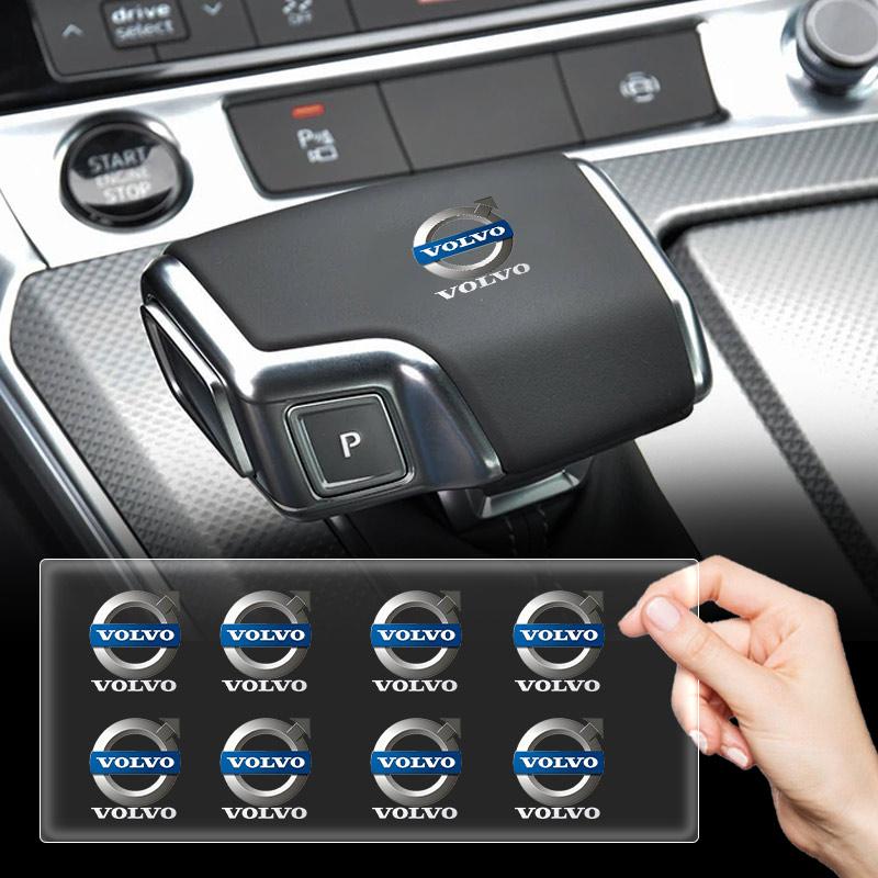 ptwrl4 Car logo Sticker Central control Decals For Volvo T6 S40 S60 S90 XC40 XC60 XC90 V40 V50 V60 V90 T6 AWD C30 C70 S80 V70 XC70