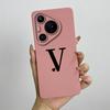Для Huawei Pura 70 Pro + Чехол Huawei Pura 70 Чехол Милые Первые Буквы Квадратный Жидкий Силикон Чехол для Телефона Ударопрочная Задняя Крышка