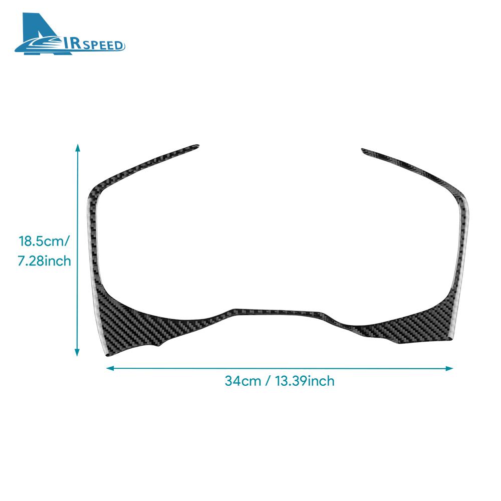 Real Soft Carbon Fiber Sticker For Toyota RAV4 XA50 2019 2020 2021 2022 2023 2024 2025 LHD RHD Car Speedometer Frame Trim