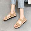 Fashion Summer Fashion Stretch Fabric Knitted Sandals Women Back Elastic Band Platform Shoes Plus Size 35-43 Shoes for Women Sandals