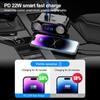 Car Socket Splitter Plug LED PD QC3.0 USB Fast Charger 4 Port Socket 12V/24V with Voltmeter Extension Cable